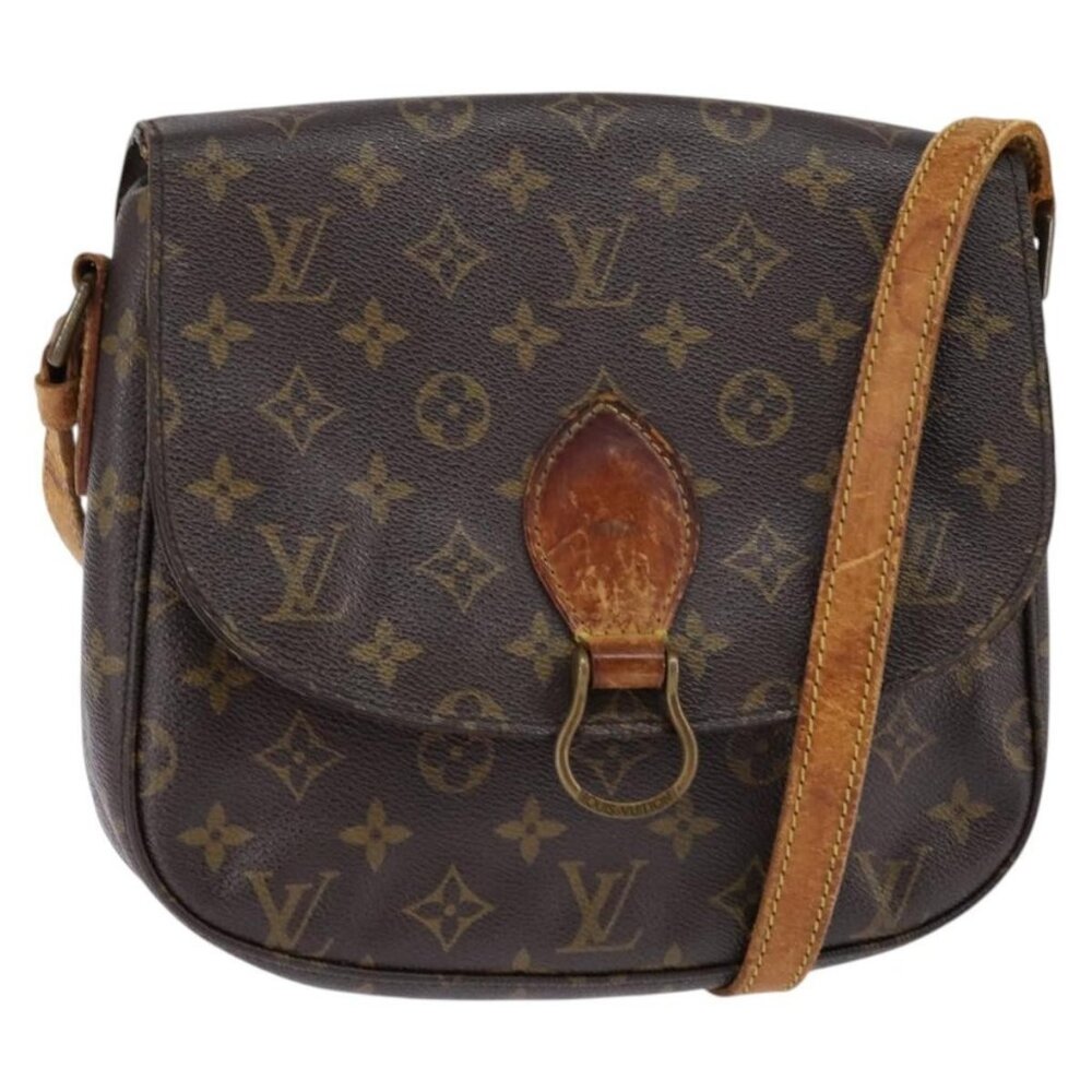Authentic LOUIS VUITTON Monogram Saint Cloud GM Shoulder Bag M51242 LV
